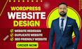 design wordpress website or redesign wordpress website