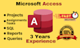 do any task related to ms access