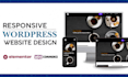 design wordpress website with divi, astra or elementor
