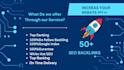 boost domain rating with 100 high authority backlinks DR 50pllus quality sites