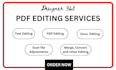 professional PDF file editing service