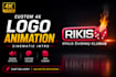 create a premium custom 4k logo animation intro video