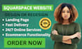 squarespace website design, squarespace website redesign, squarespace SEO