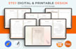 custom design etsy hyperlinked digital planner, digital journal and calendar