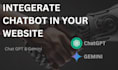 create custom chatgpt bot and integrate it in your website