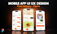 do mobile app ui ux design and food delivery app ui in figma