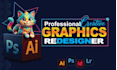 photoshop editing, image editing, redo, recreate image, poster, logo
