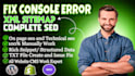 fix search console issues and optimize XML sitemap and robots txt errors