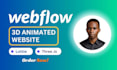 3d interactive animated website 3d animated webflow website spline threejs webgl
