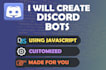 create a customized discord bot for you
