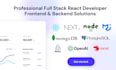 be an expert full stack react developer for your frontend, backend requirements