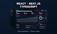 build a modern react next js web app or landing page