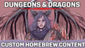 write custom dnd homebrew content