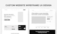 design website UX wireframe design layout using figma