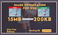 enhance, compress images and optimize images for web