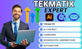 setup tekmatix automations landing page and campaigns