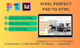 convert figma to HTML, xd, PSD to HTML using tailwind CSS or bootstrap
