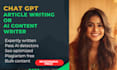 be your chat gpt content and article writer