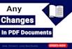 any changes in pdf file professionally
