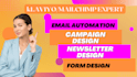 manage klaviyo and mailchimp campaign , design template