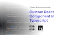 create custom react components for your web project