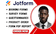 design and create mobile responsive jotform