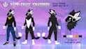 draw custom protogen fursona ref sheet