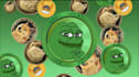 design standard meme coin website token design landing page