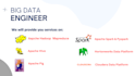 provide hadoop, spark, scala, python, sql, nosql, hive, azure, cloudera services