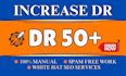 increase domain rating DR 50 plus