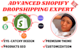 build create shopify dropshipping store website development via bigbuy autods