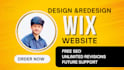 do wix website design, redesign wix website, wix online store