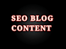write SEO blog posts and articles as your content writer