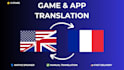 do professional game translation, app localization into french
