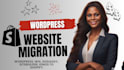 backup, migrate, restore and fix wordpress website to shopify