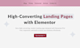 design wordpress landing page, sales funnel or homepage