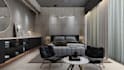 create realistic interior design for home office restaurant and bar