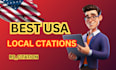 create 100 best USA local citations
