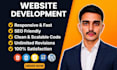 build custom websites, HTML CSS js, PHP laravel, full stack, front end developer
