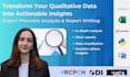 perform qualitative analysis and write insightful thematic reports