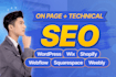 do on page SEO and technical optimisation for wordpress or wix website