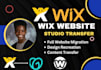 transfer wix studio website figma to wix, redesign wix website, wix online store