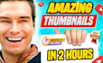 design amazing youtube thumbnail in 2 hours