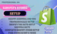 set up shopify shipping shopify tax free store audit