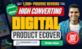 design digital product mockup and ecover bundle