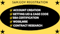 register you on sam gov, get uei and cage code, wosb, mbe, 8a, sba certification