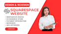 design or redesign a professional squarespace website