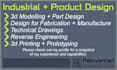 do industrial design, 3d modelling and engineering for manufacture