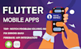 develop flutter app development as android and IOS flutter mobile app