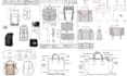 design bag, backpack, handbag, luggage with tech pack